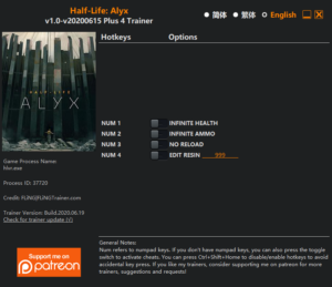 Half-Life Trainer screenshot