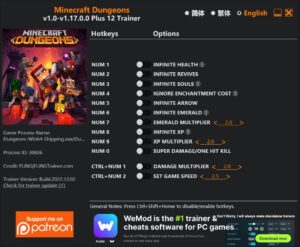 Minecraft Legends Trainer screenshot