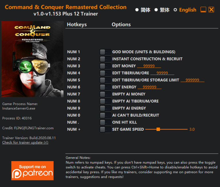 Command & Conquer Remastered Collection Trainer & Cheats for PC ...