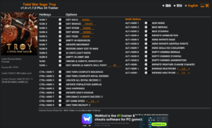 Total War Saga Troy Trainer screenshot