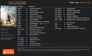 Assassins Creed Odyssey Trainer 2 Trainer screenshot