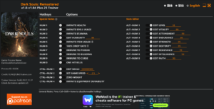 Dark Souls Remastered Trainer screenshot