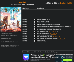 Godfall Trainer screenshot