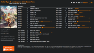 Atelier Ryza 2 Lost Legends the Secret Fairy Trainer screenshot