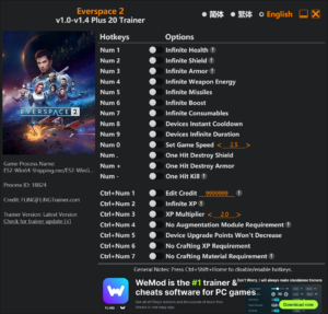 Everspace 2 Trainer screenshot
