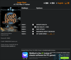 Loop Hero Trainer screenshot