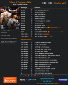 Yakuza 6 the Song of Life Trainer screenshot