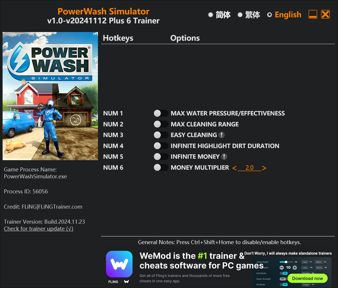PowerWash Simulator 2 Trainer screenshot