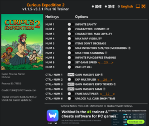 Curious Expedition 2 Trainer screenshot