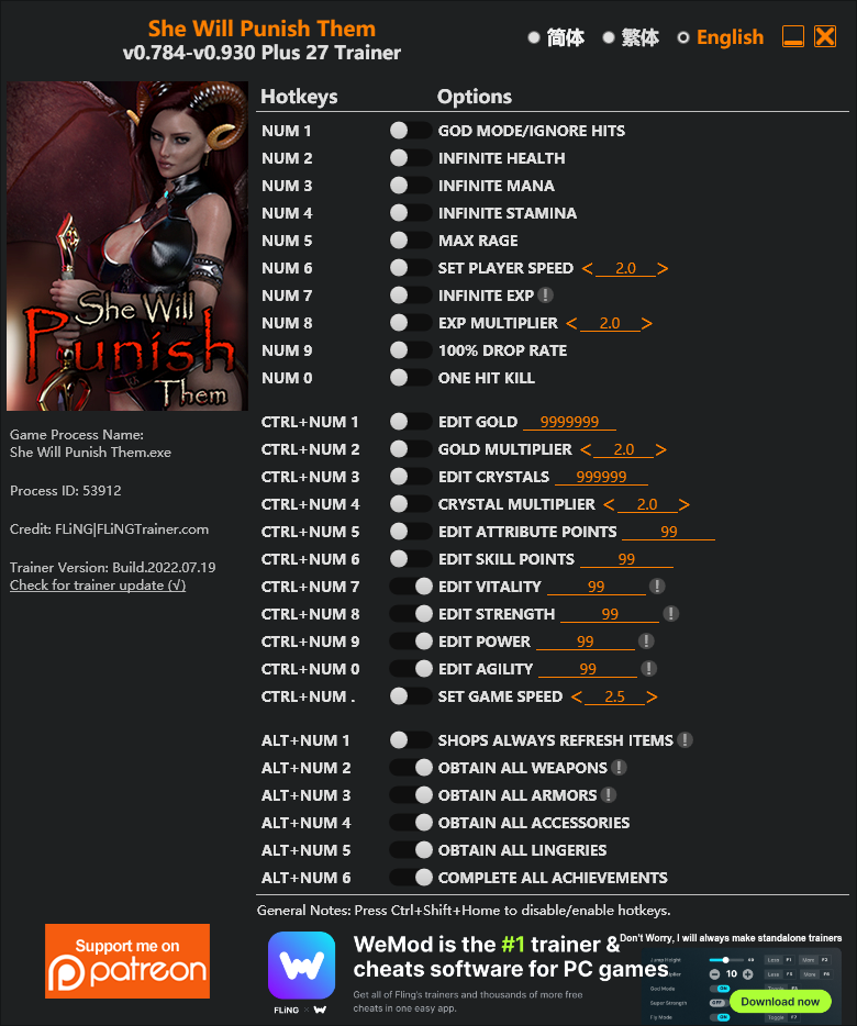 She Will Punish Them Trainer screenshot