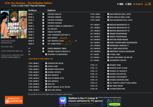 Grand Theft Auto San Andreas the Definitive Edition Trainer screenshot