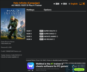 Halo Infinite Trainer screenshot