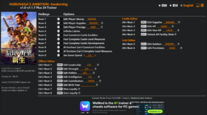 Nobunagas Ambition Shinsei Trainer screenshot