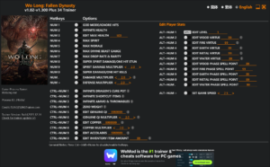 Wo Long Fallen Dynasty Trainer screenshot
