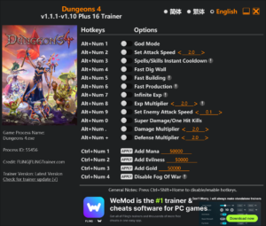 Dungeons 3 Trainer screenshot