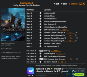 Enshrouded Trainer screenshot