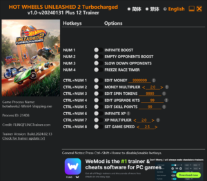 Hot Wheels Unleashed 2 Turbocharged Trainer screenshot