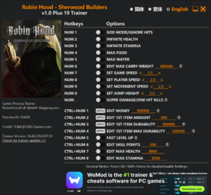Robin Hood Sherwood Builders Trainer screenshot
