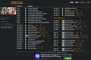 Legend of Mortal Trainer screenshot