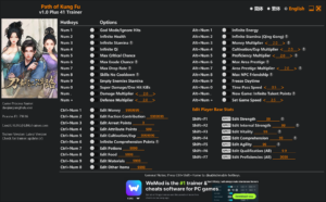 Path of Kung Fu Trainer screenshot