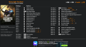 Dying Light the Beast Trainer screenshot