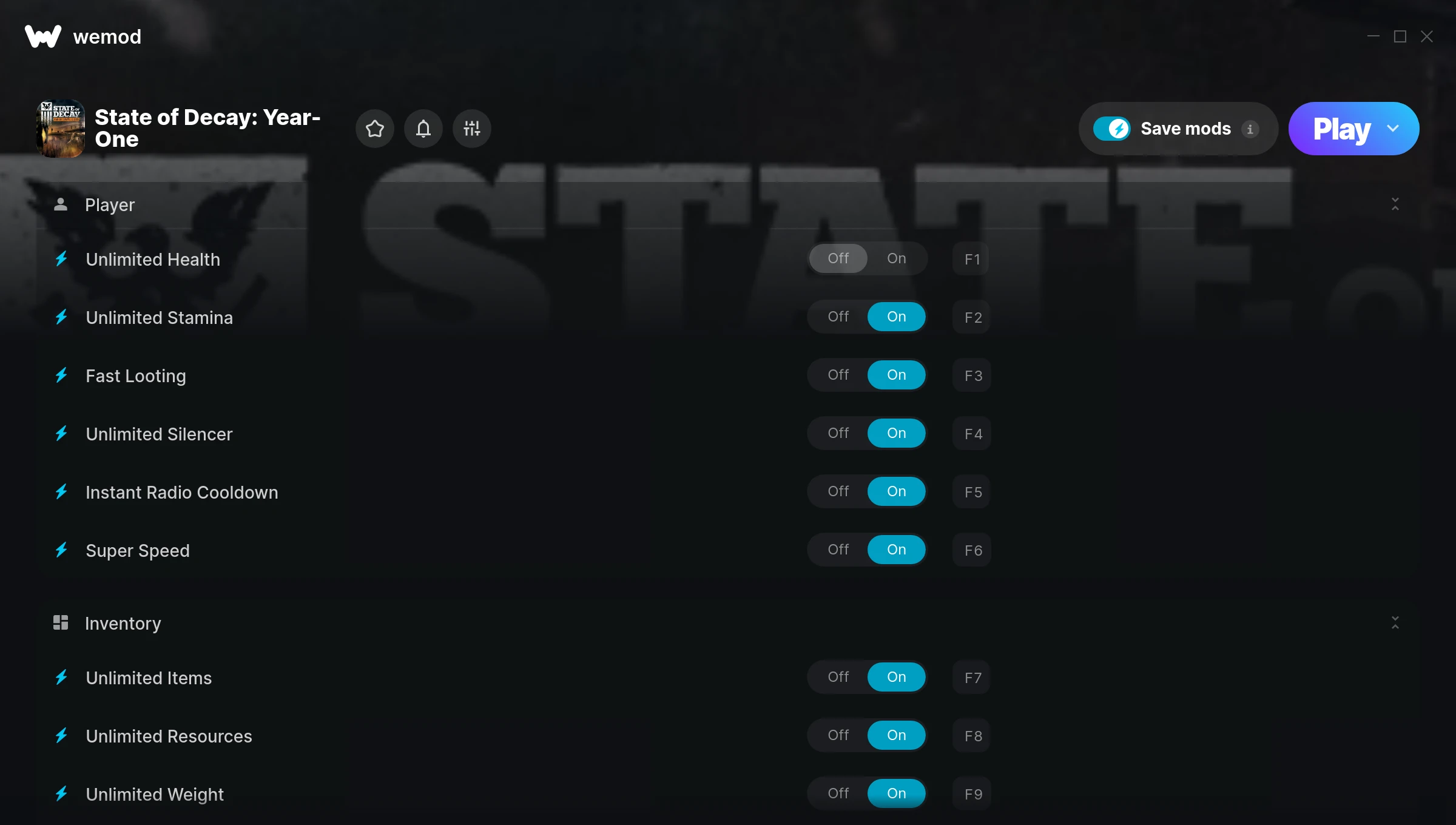 State of Decay: Year-One Trainer screenshot
