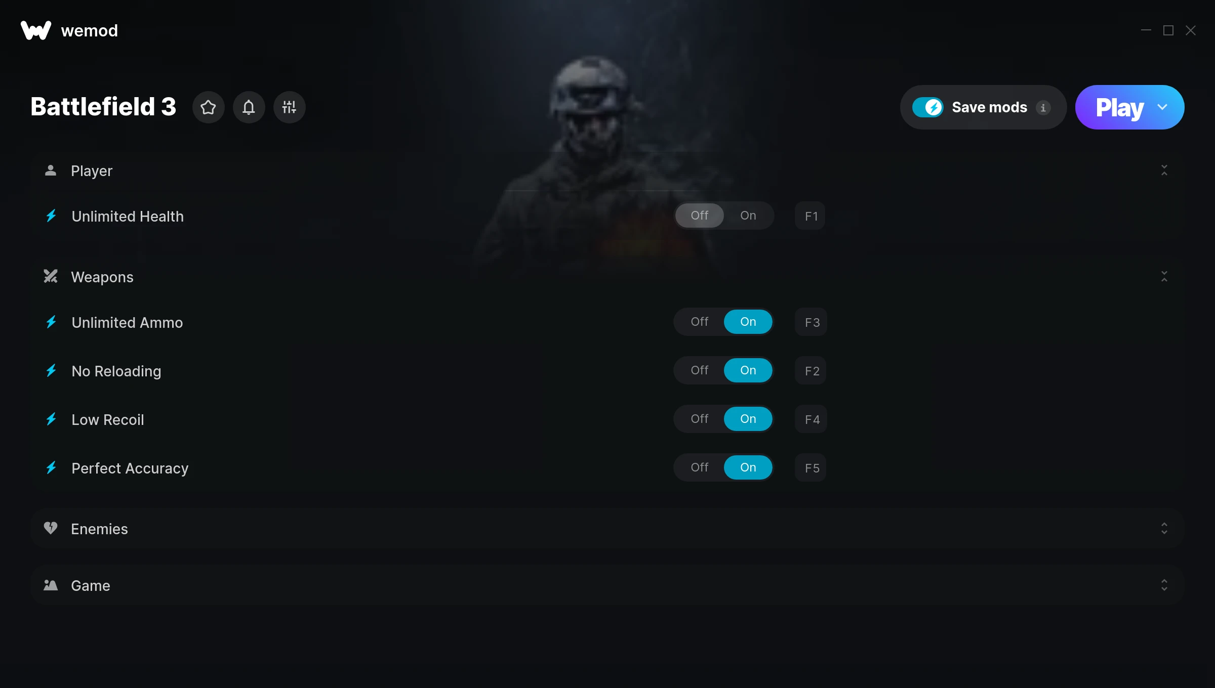 Battlefield 3 Trainer screenshot