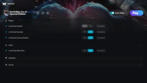 Devil May Cry 4: Special Edition Trainer screenshot