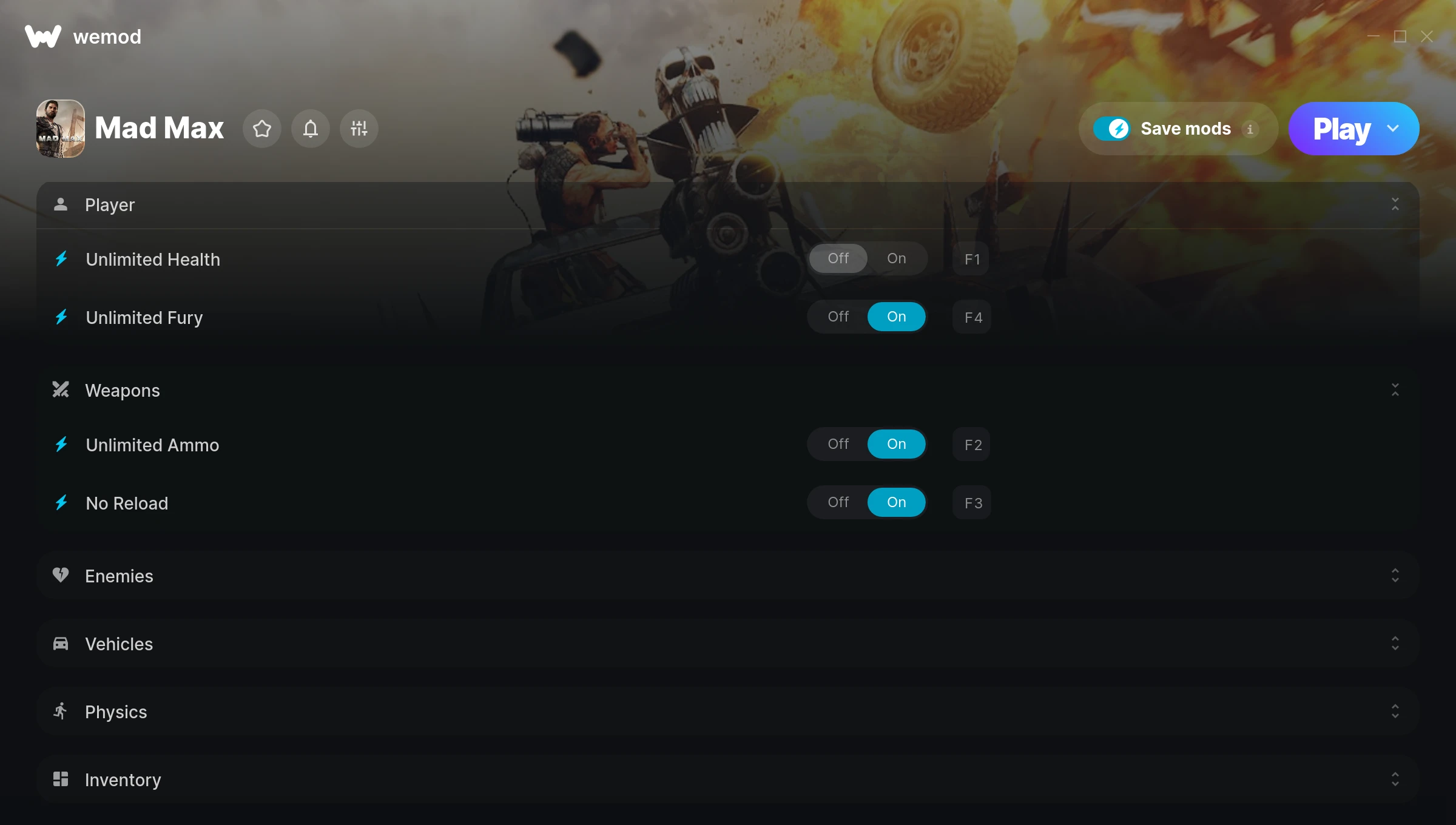 Mad Max Trainer screenshot