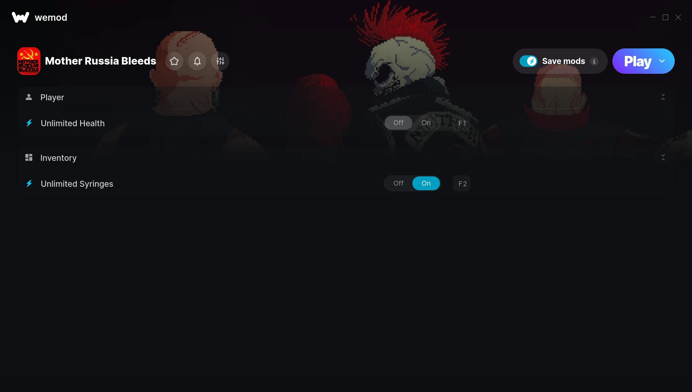 Mother Russia Bleeds Trainer screenshot