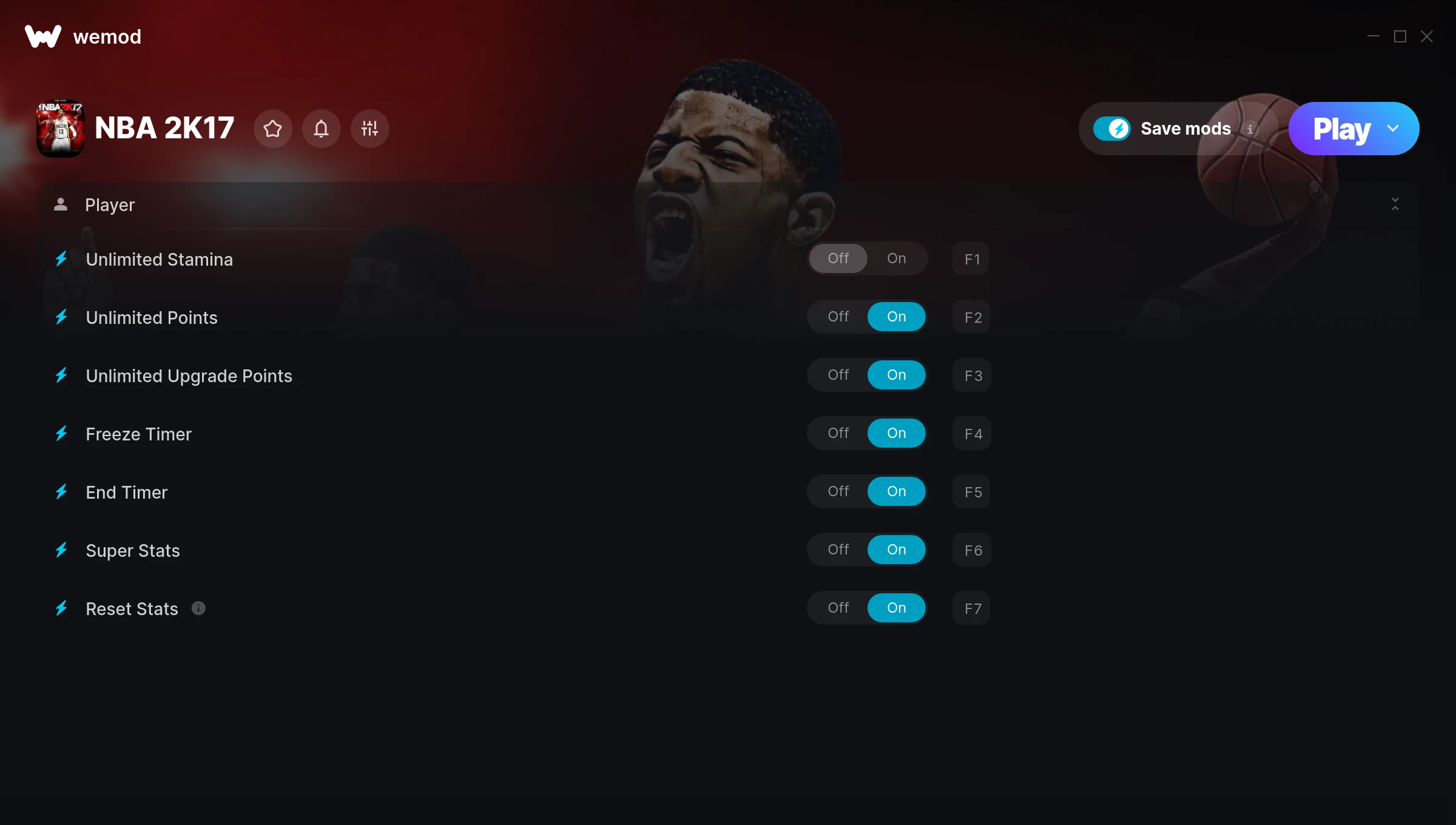 NBA 2K17 Trainer screenshot