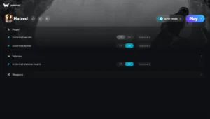 Hatred Trainer screenshot