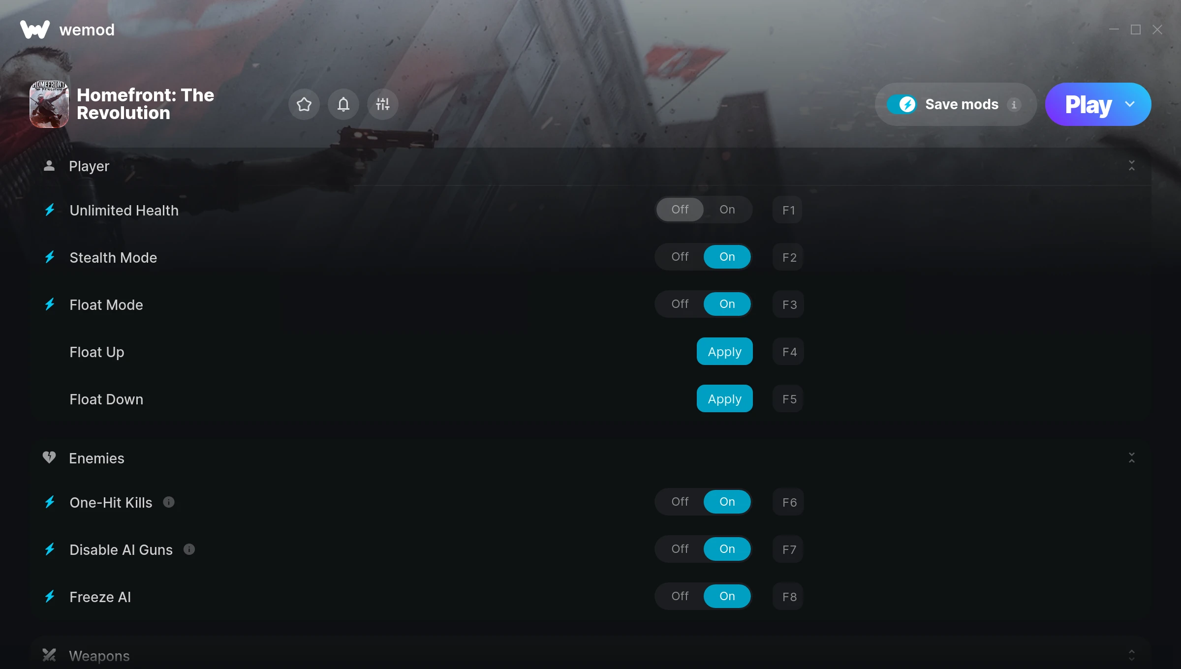 Homefront: The Revolution Trainer screenshot