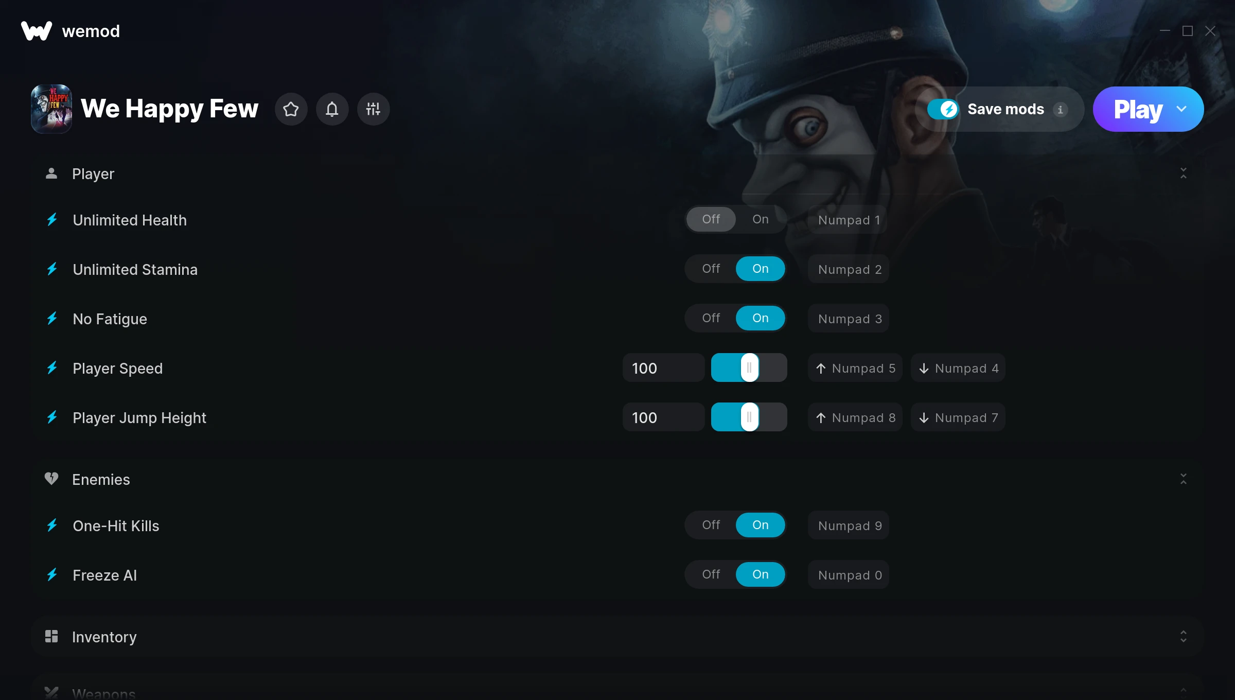 We Happy Few Trainer screenshot