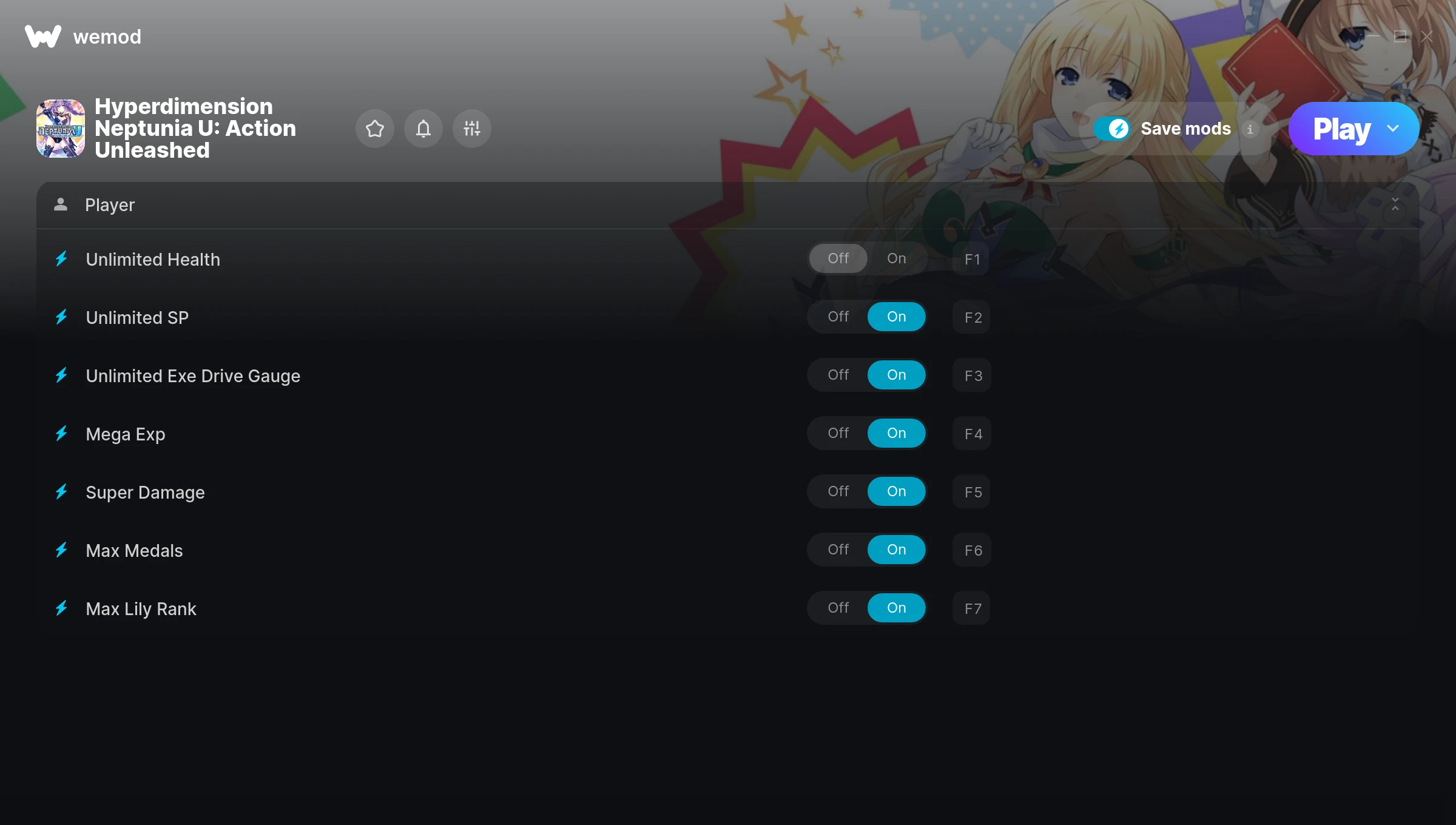 Hyperdimension Neptunia U: Action Unleashed Trainer screenshot