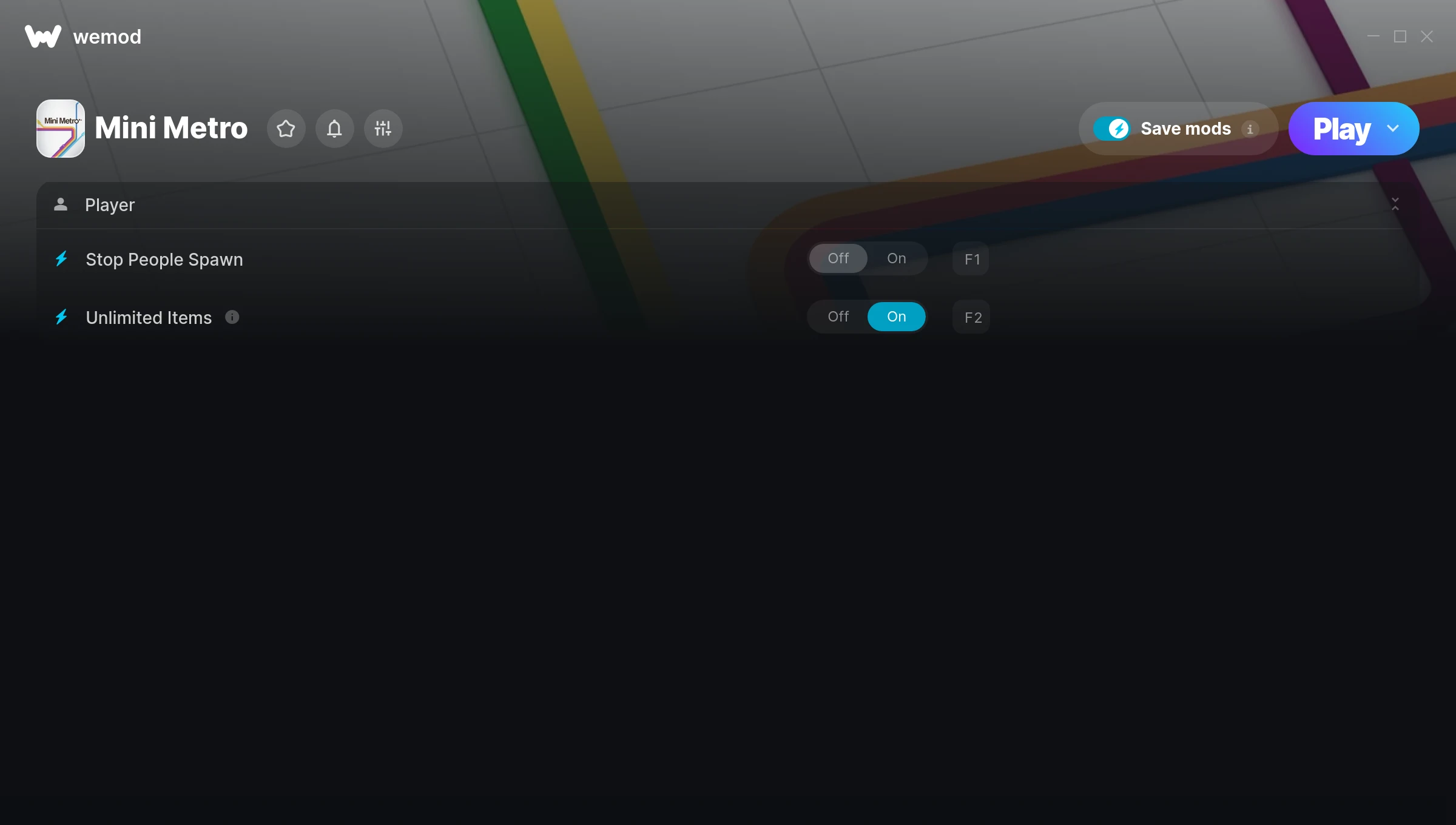 Mini Metro Trainer screenshot