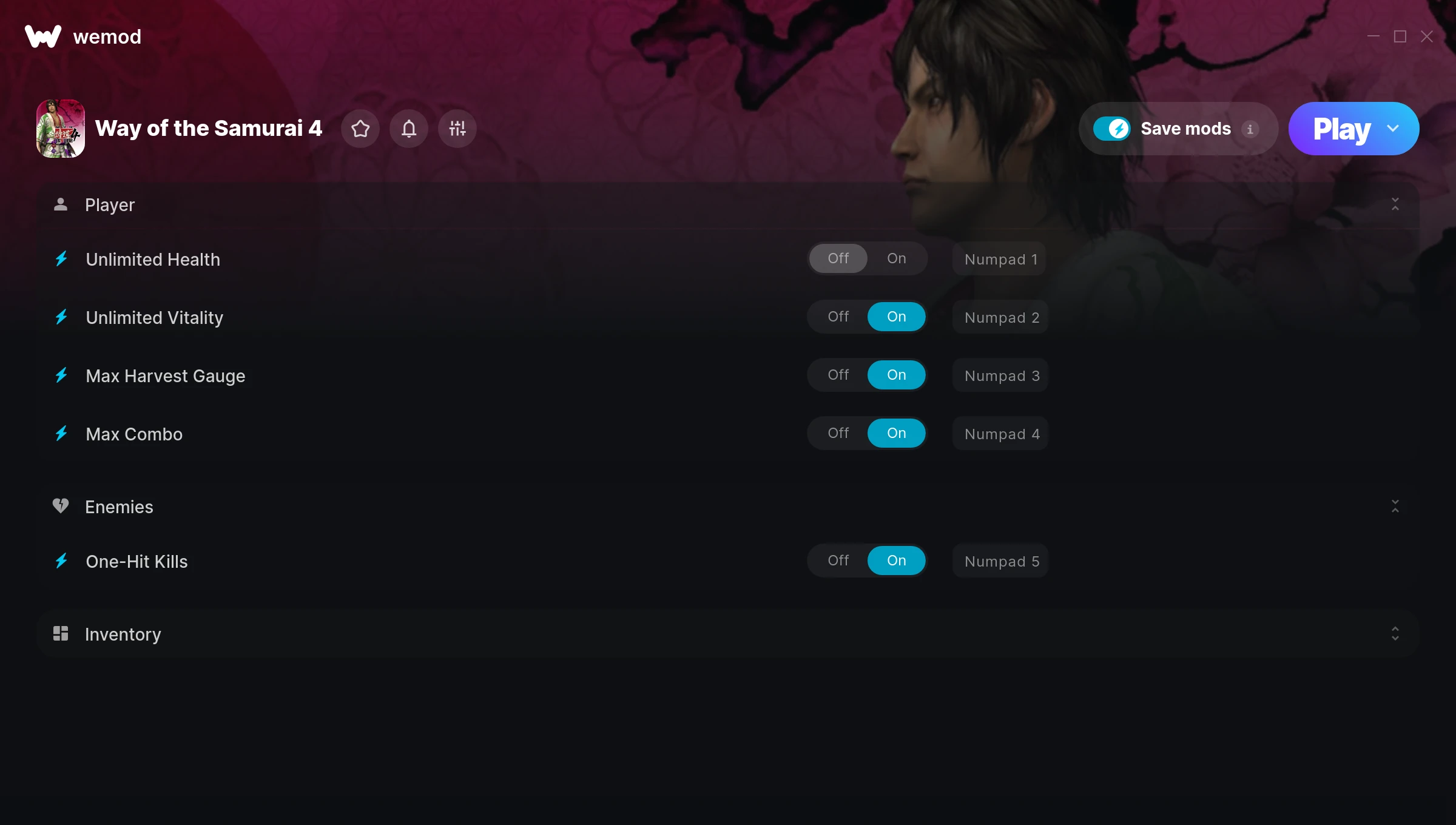 Way of the Samurai 4 Trainer screenshot