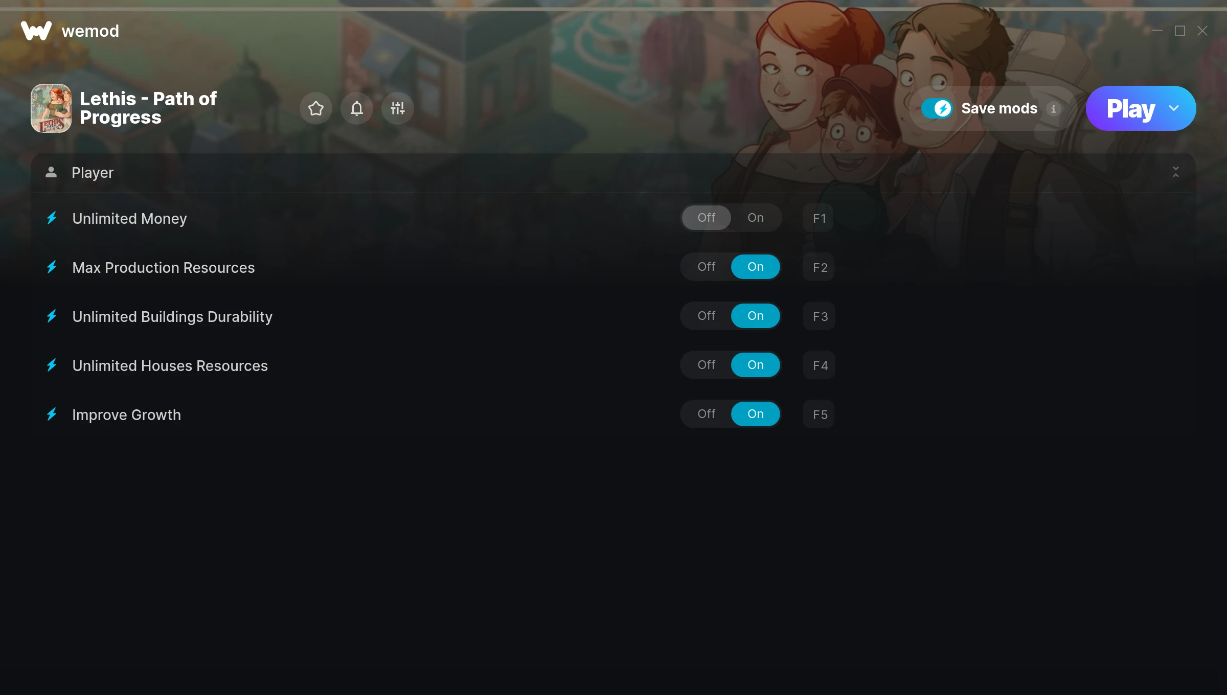 Lethis - Path of Progress Trainer screenshot