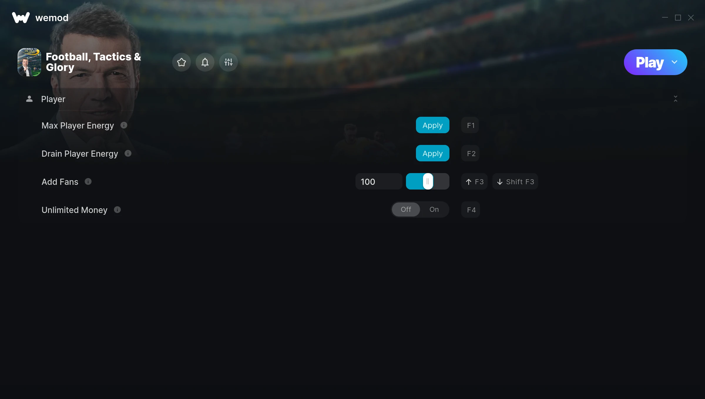 Football, Tactics & Glory Trainer screenshot