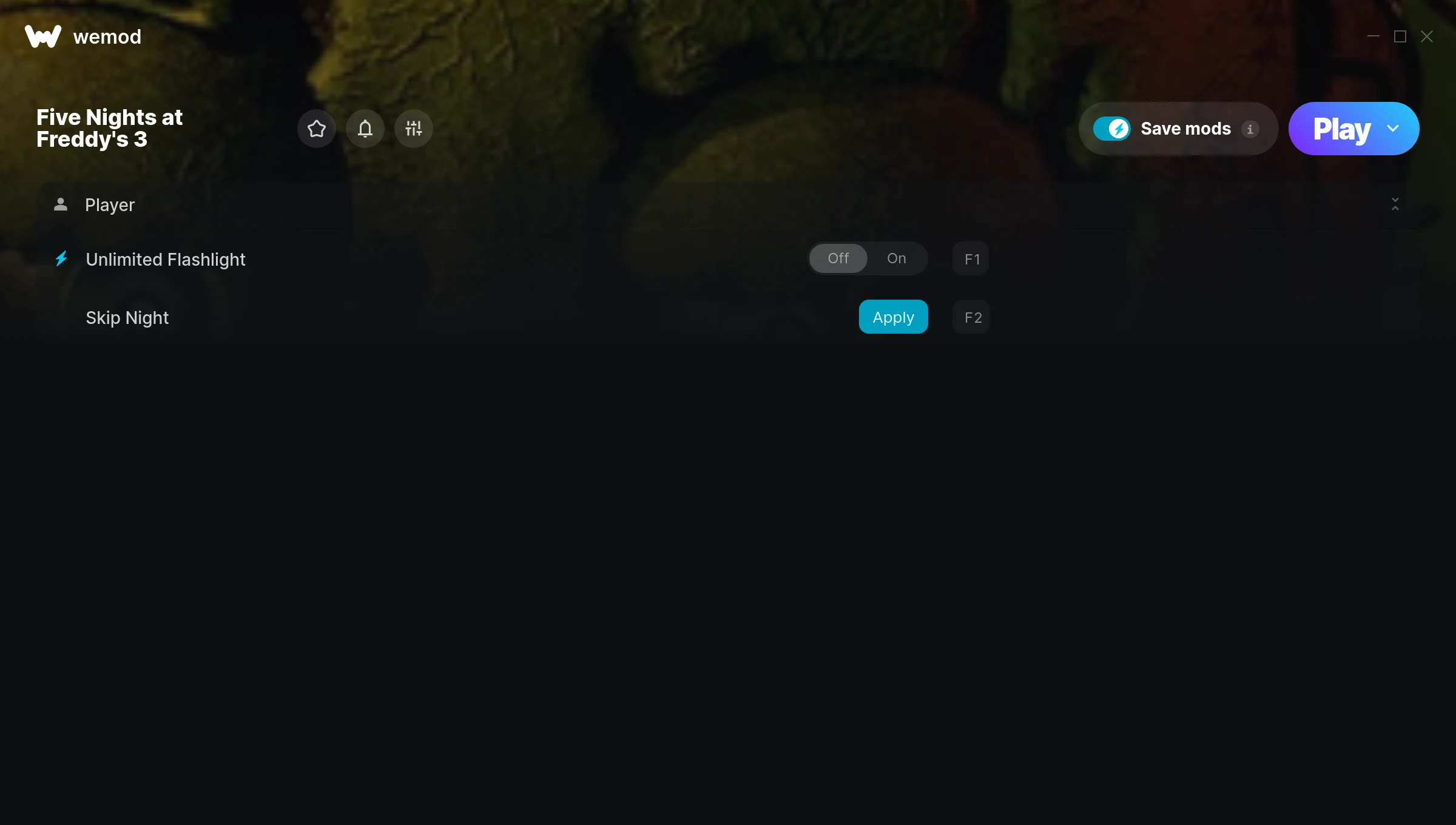 Five Nights at Freddy's 3 Trainer screenshot