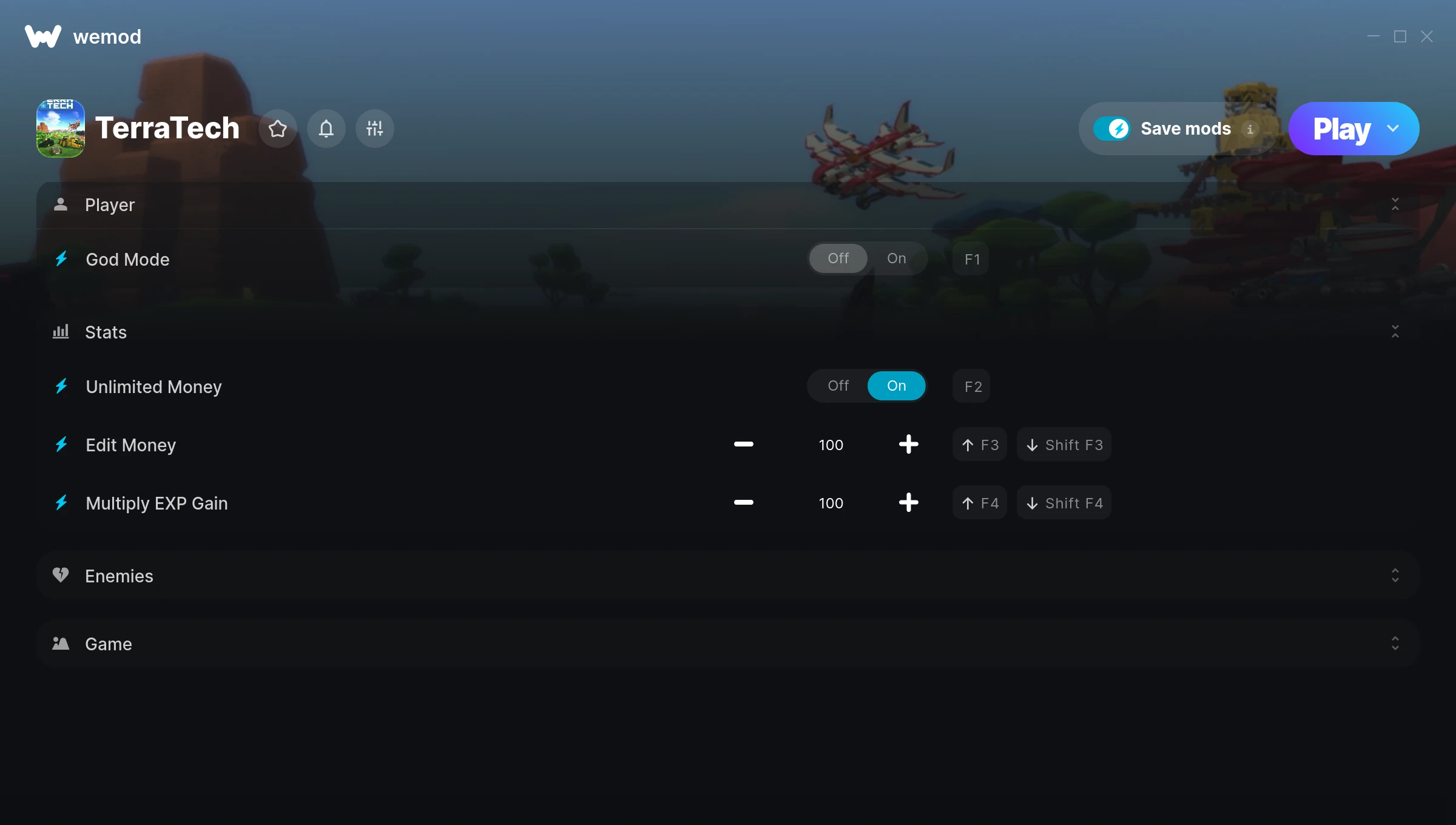 TerraTech Trainer screenshot