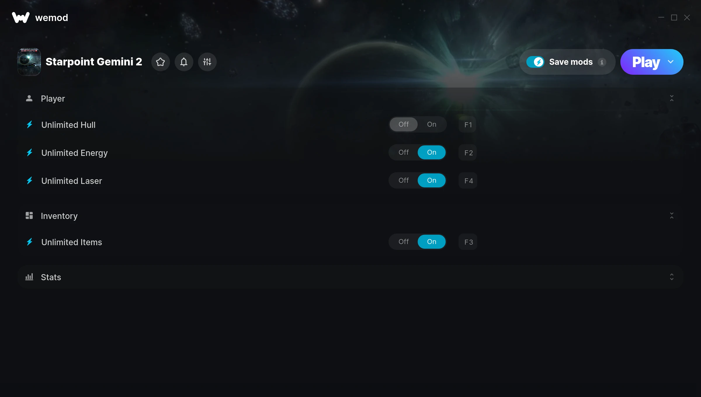 Starpoint Gemini 2 Trainer screenshot