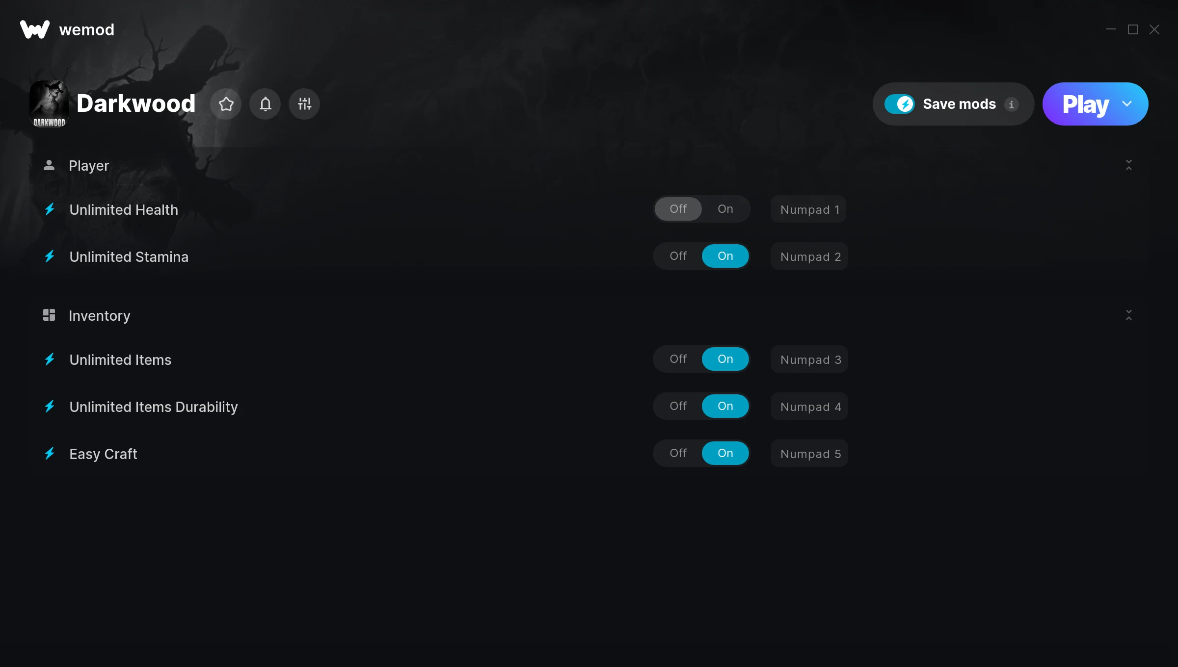 Darkwood Trainer screenshot