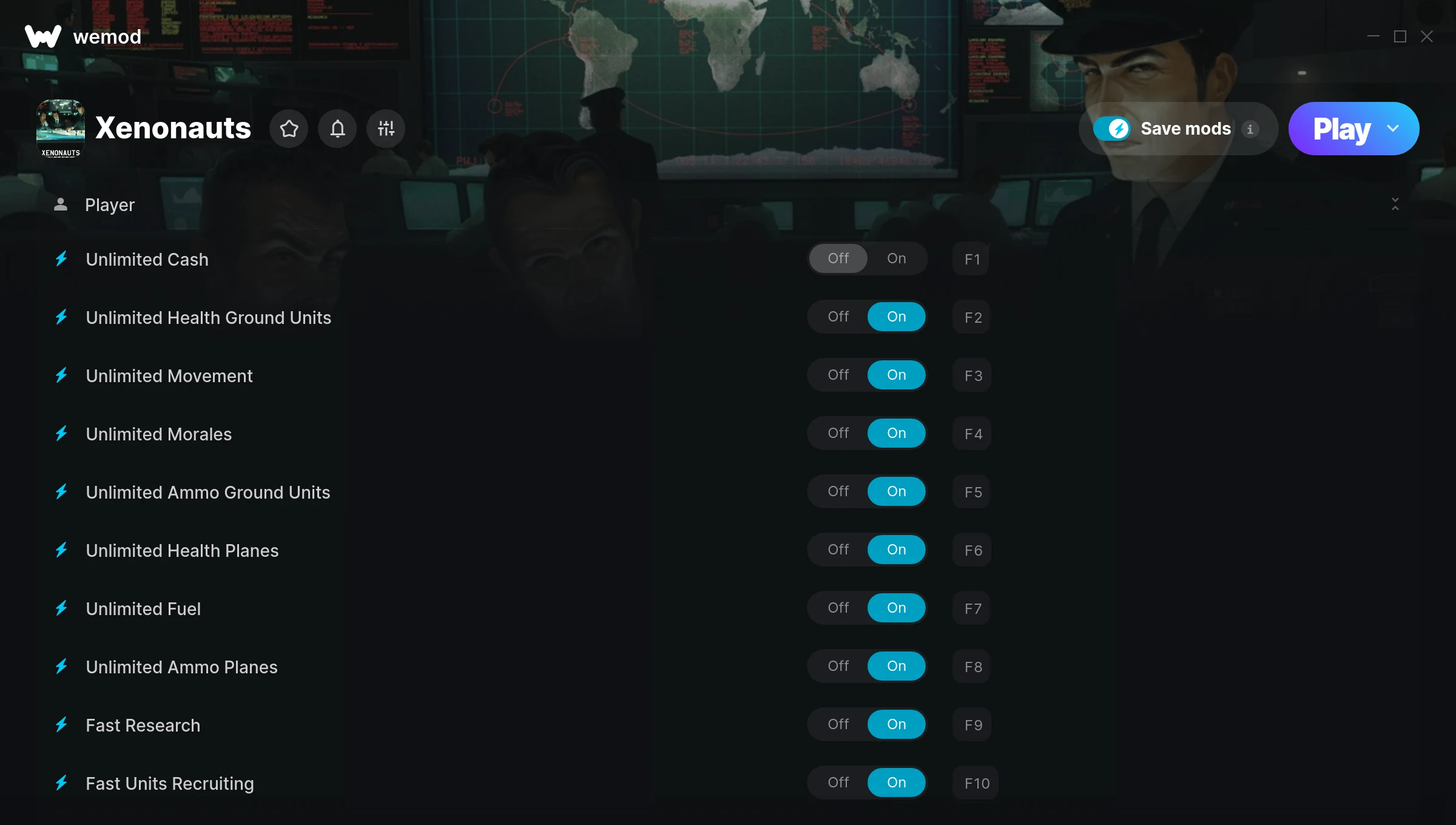 Xenonauts Trainer screenshot