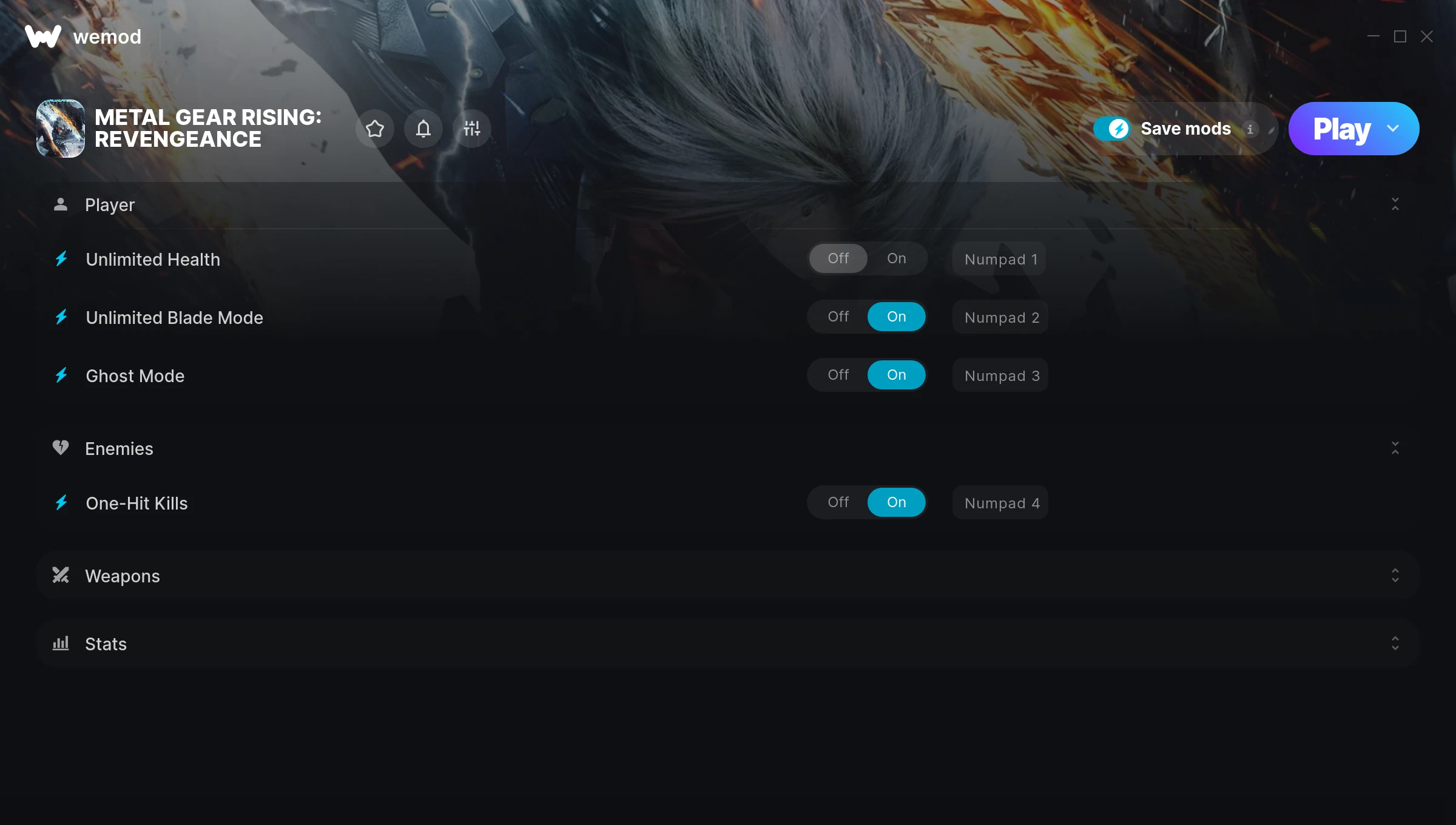 METAL GEAR RISING: REVENGEANCE Trainer screenshot