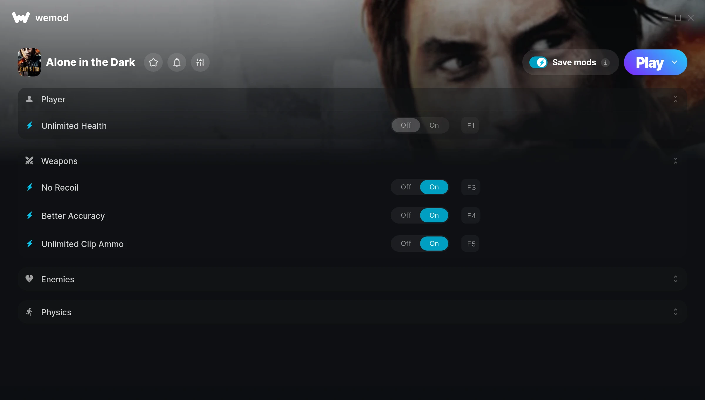 Alone in the Dark Trainer screenshot