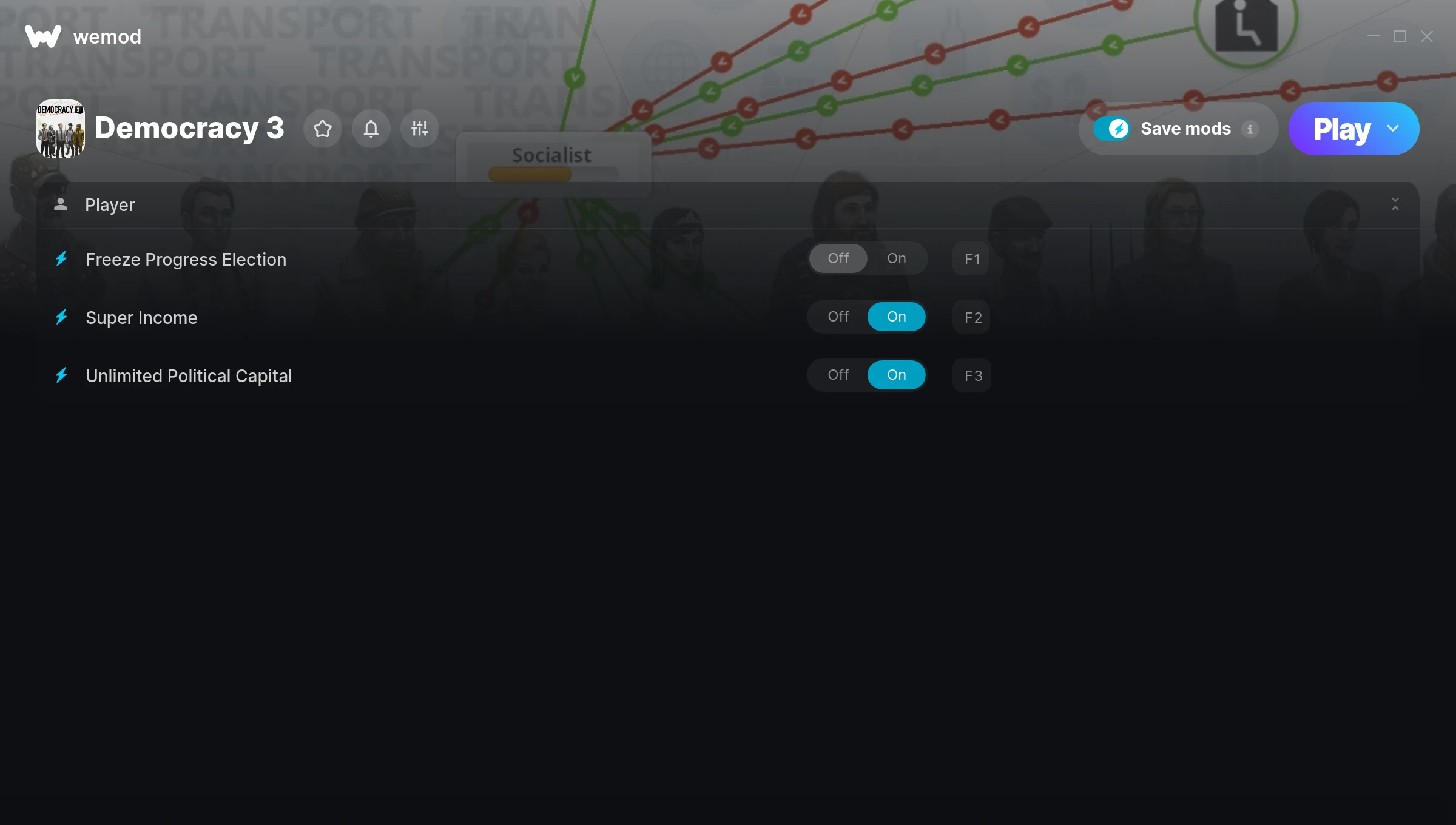 Democracy 3 Trainer screenshot