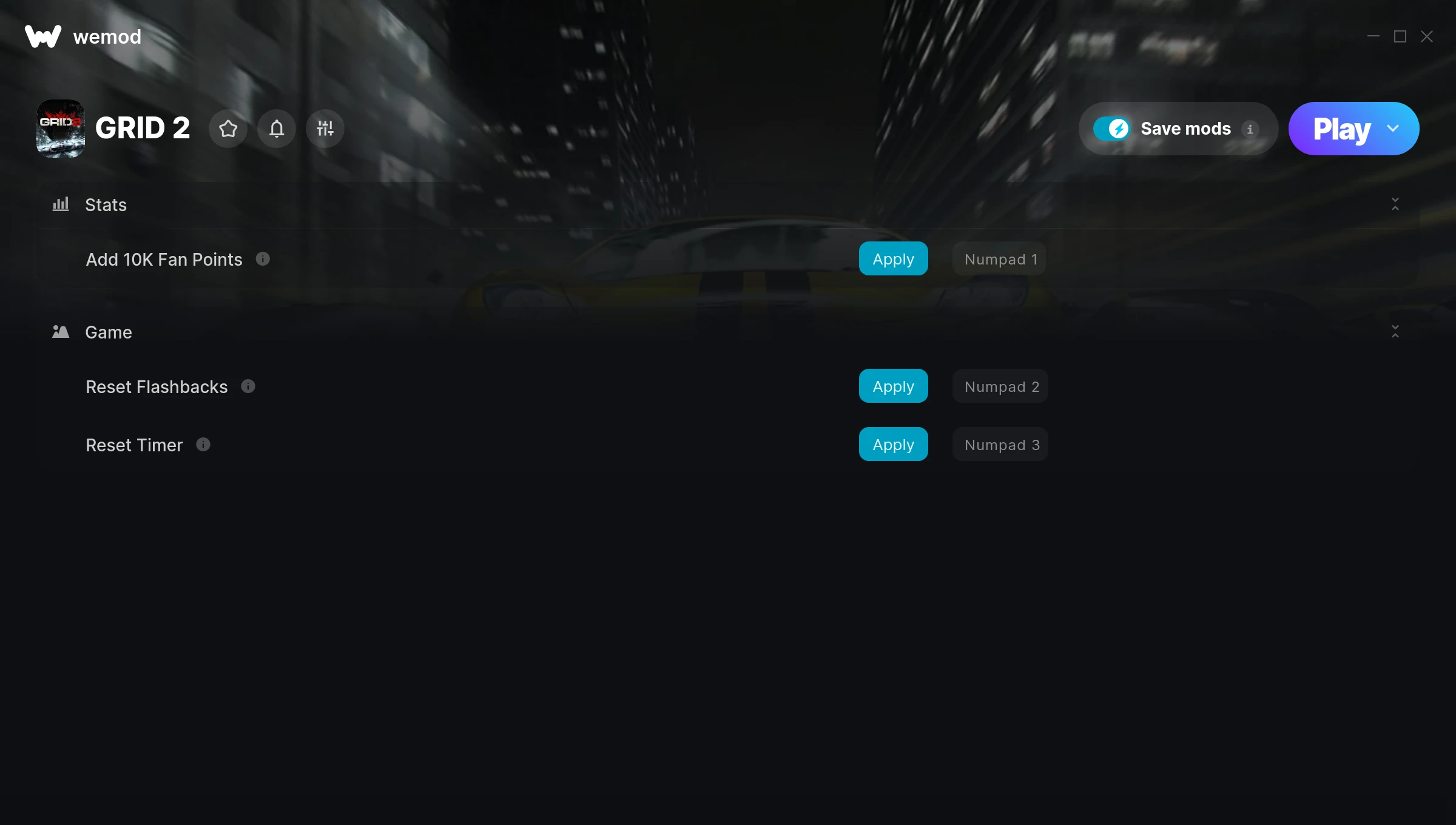 GRID 2 Trainer screenshot