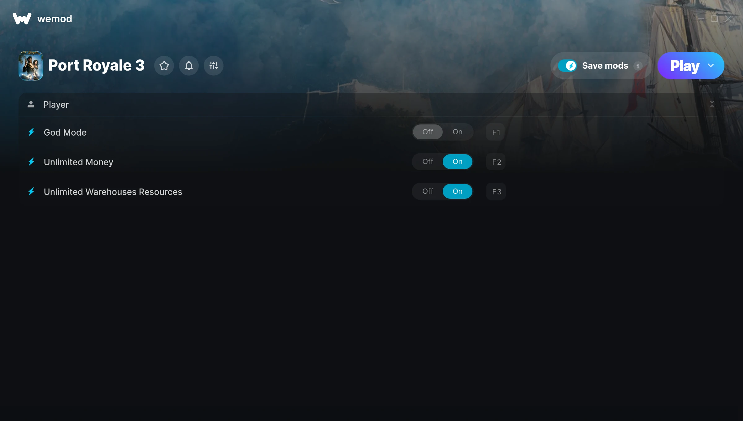 Port Royale 3 Trainer screenshot