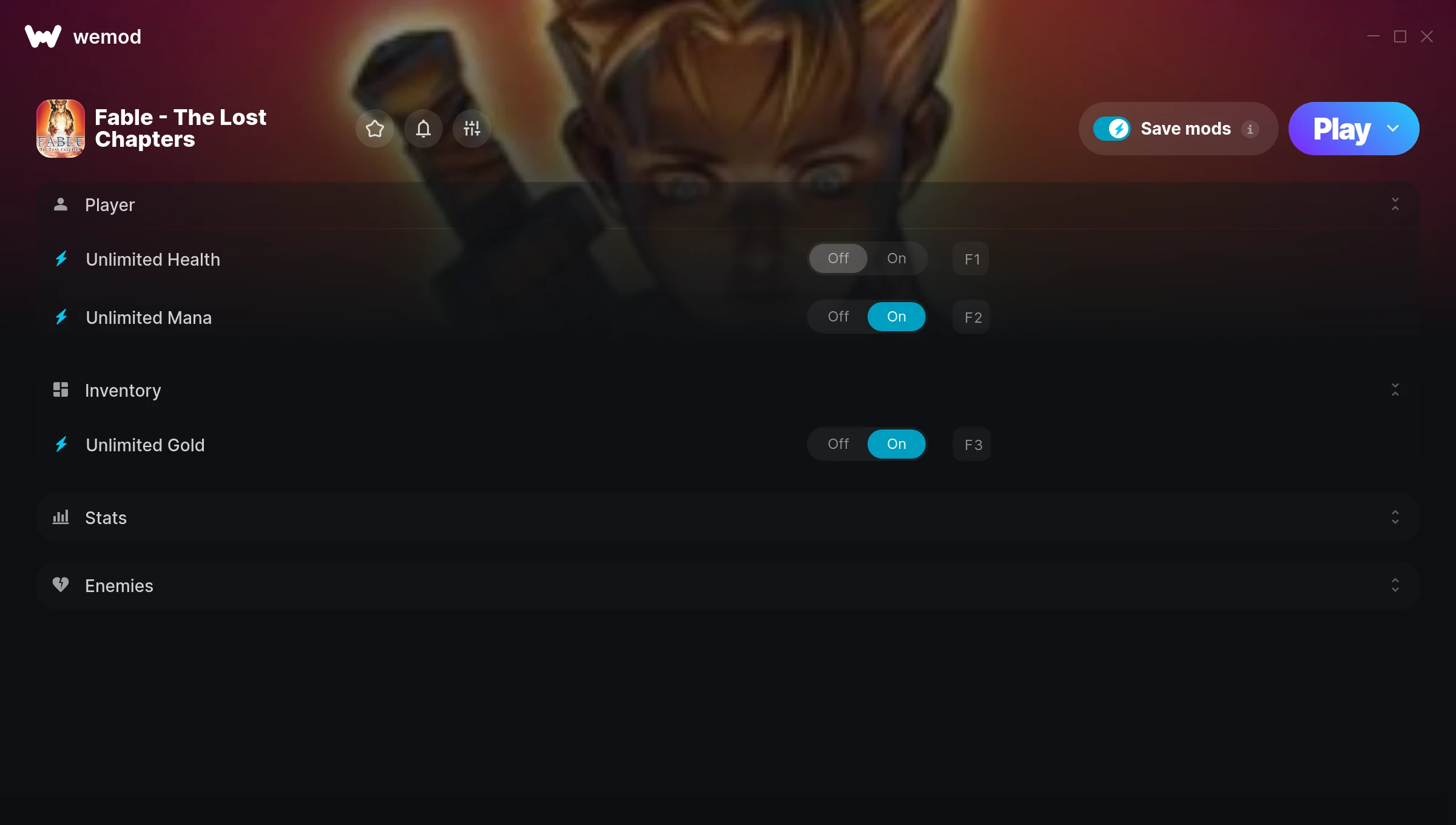 Fable - The Lost Chapters Trainer screenshot